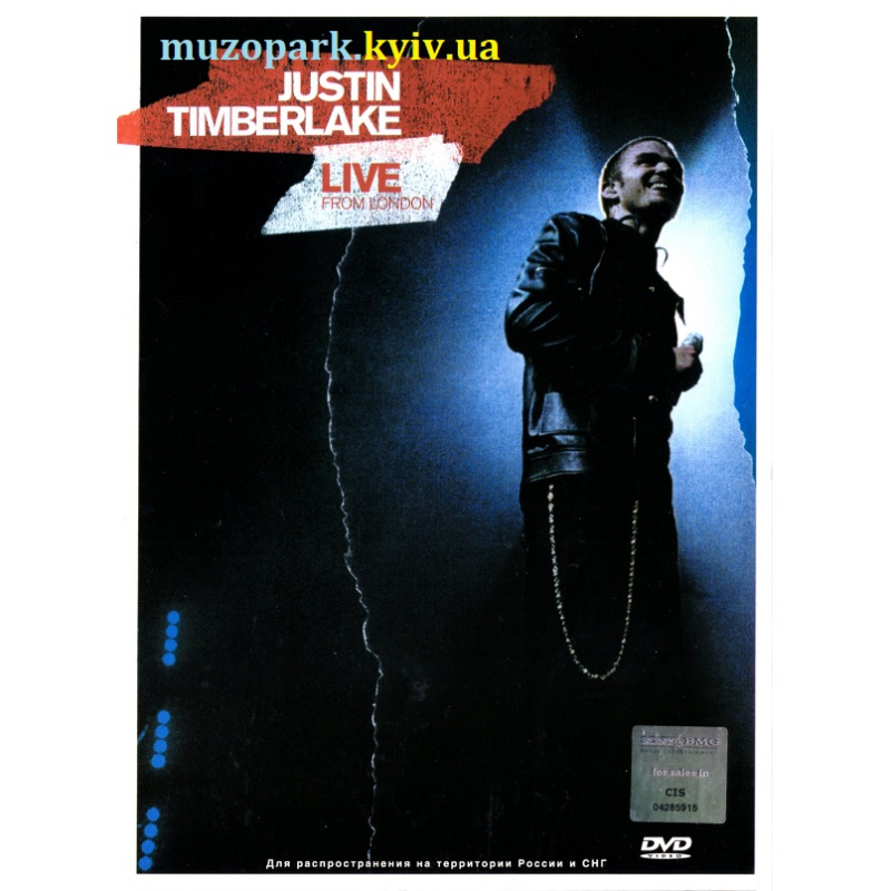 DVD Justin Timberlake – Live from London (2003)
