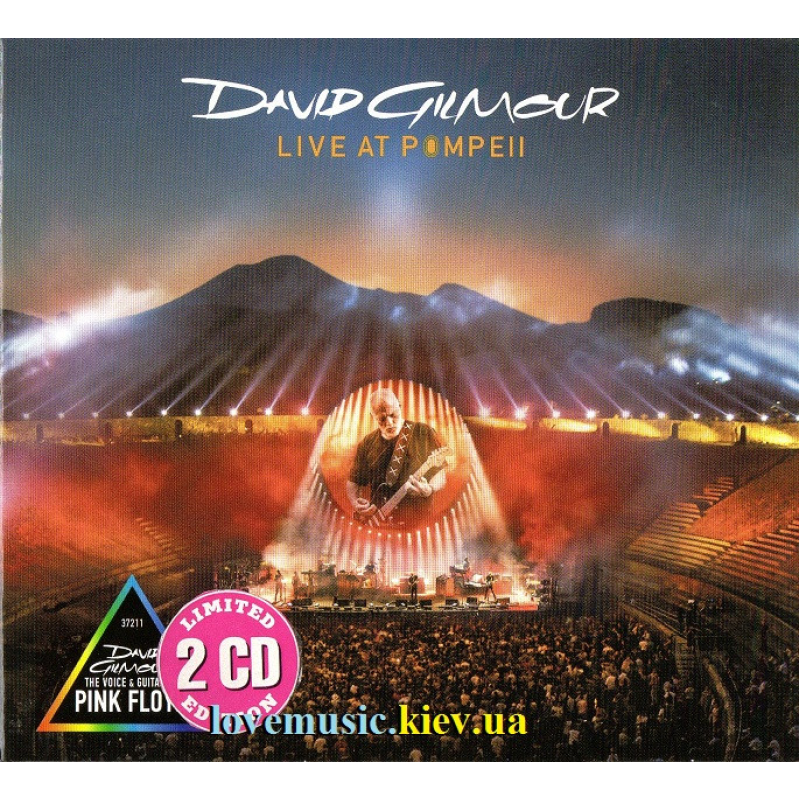 Музичний сд диск DAVID GILMOUR Live at Pompeii (2017) (audio cd)