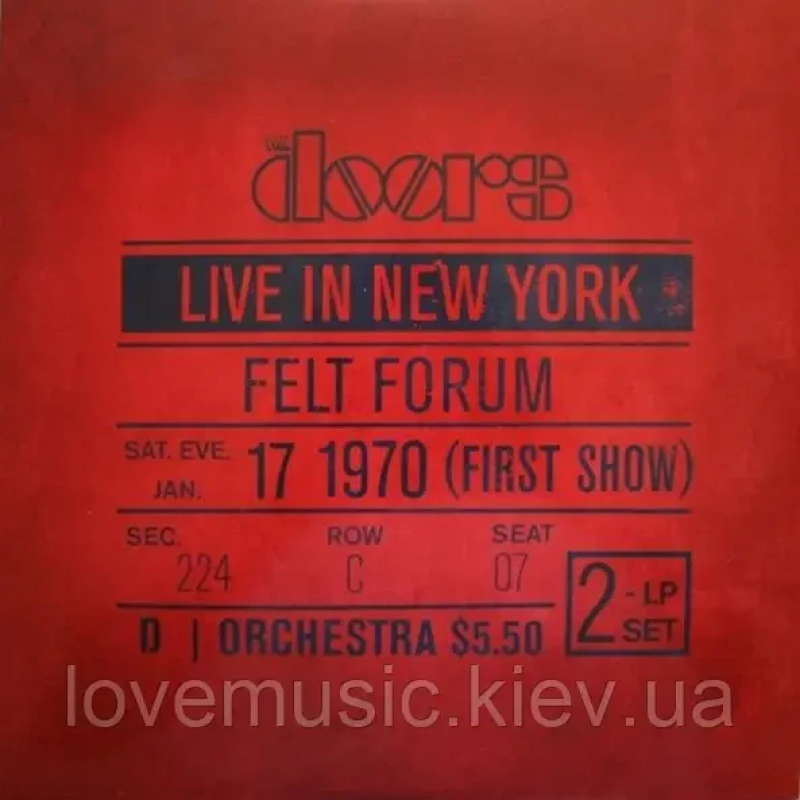 Вінілова платівка DOORS Live in New York (1970) Vinyl (LP Record)