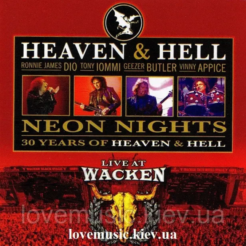 Музичний сд диск HEAVEN & HELL Neon nights Live at Wacken (2010) (audio cd)