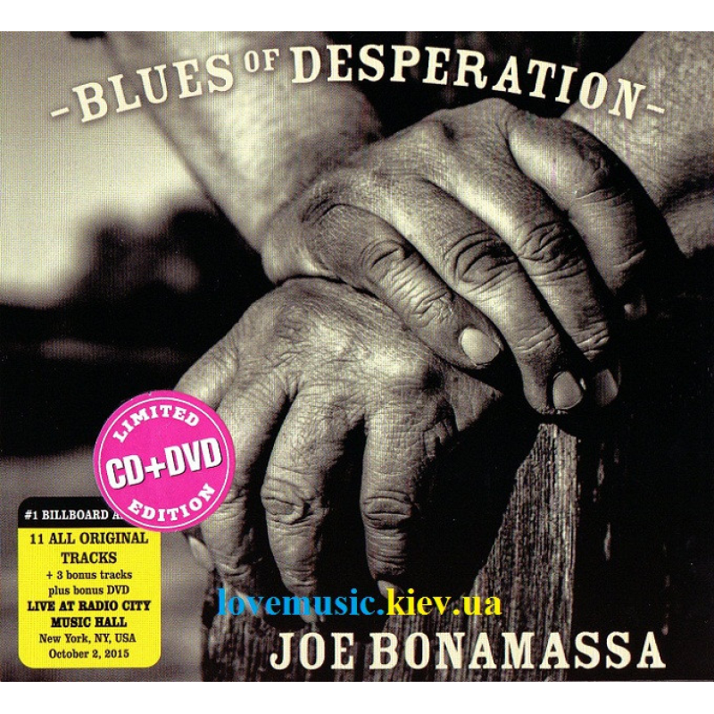 Музичний сд диск JOE BONAMASSA Blues of desperation (2016) Deluxe edition (audio cd)
