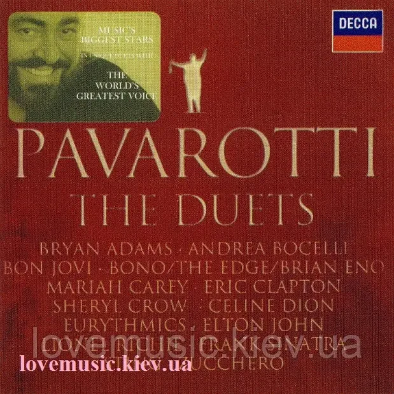 Музичний сд диск LUCIANO PAVAROTTI The duets (2008) (audio cd)
