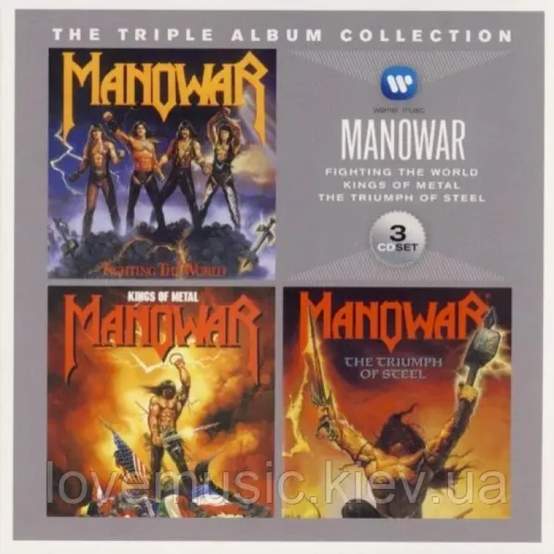 Музичний сд диск MANOWAR The triple album collection (2012) (audio cd)