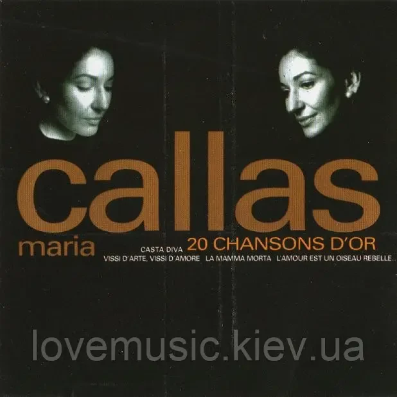 Музичний сд диск MARIA CALLAS 20 chansons d“or (1997) (audio cd)