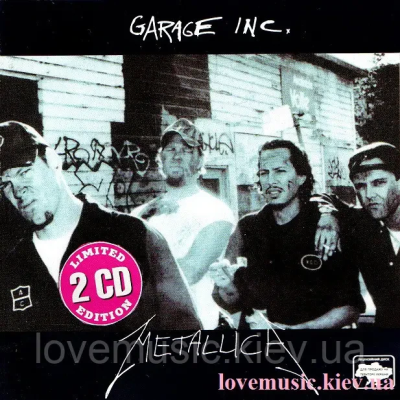 Музичний сд диск METALLICA Garage inc (1998) (audio cd)
