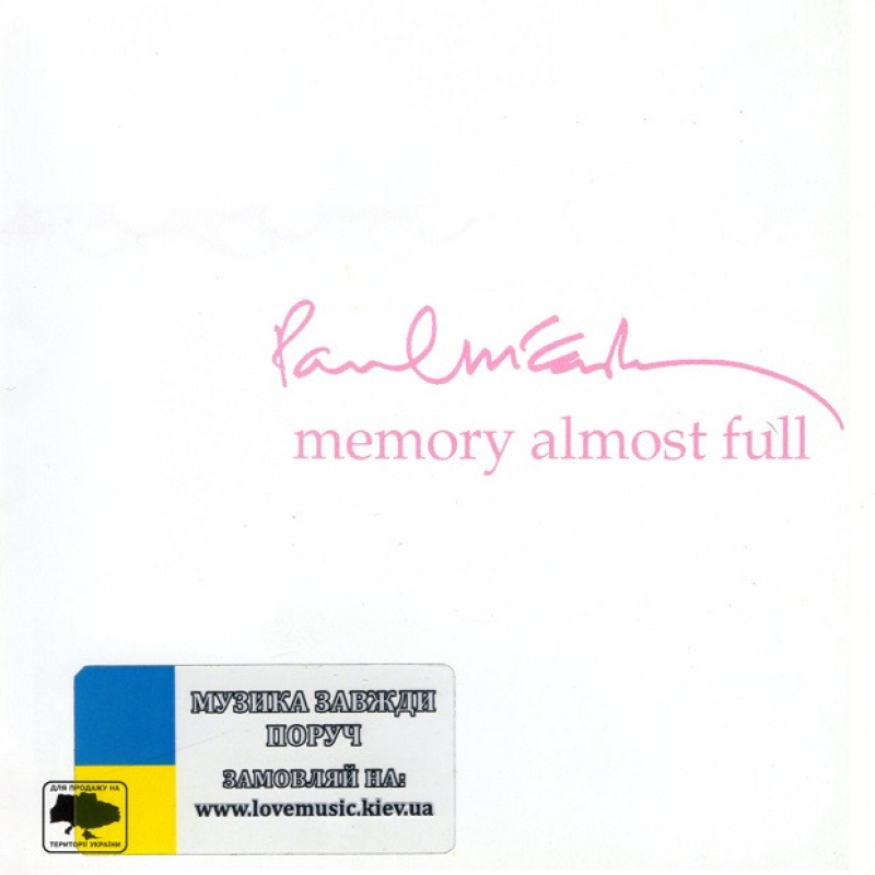 Музичний сд диск PAUL McCARTNEY Memory almost full (2007) (audio cd)