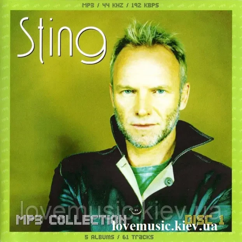Музичний сд диск STING MP3 Collection (2008) disc1 mp3 сд