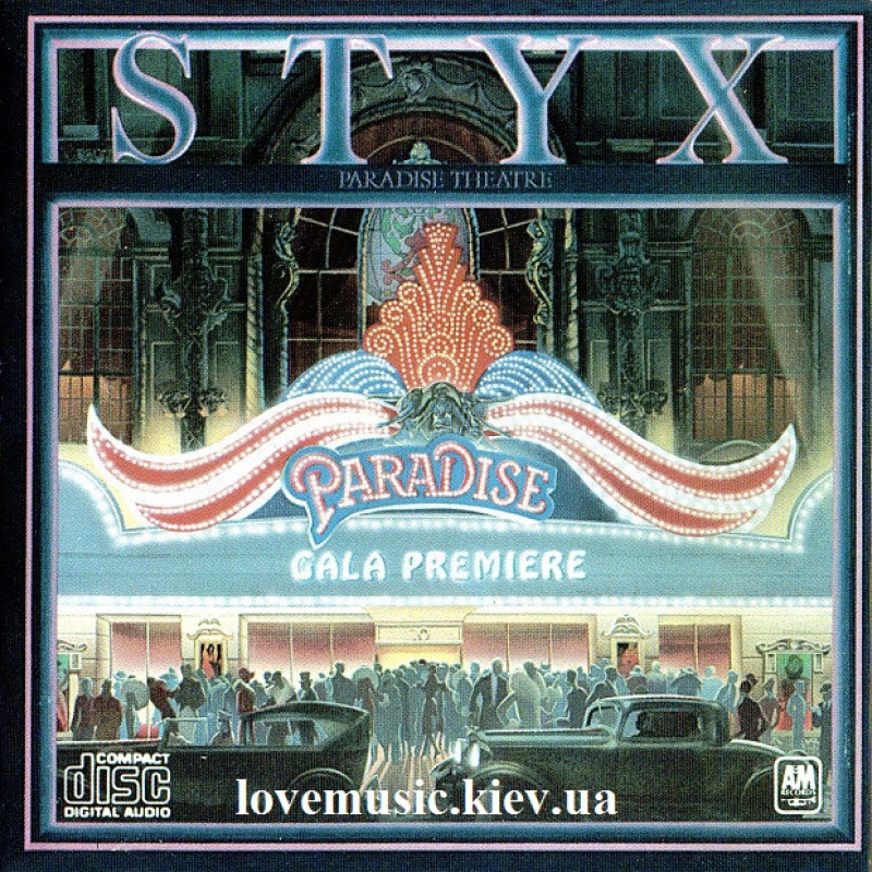 Музичний сд диск STYX Paradise theatre (1980) (audio cd)