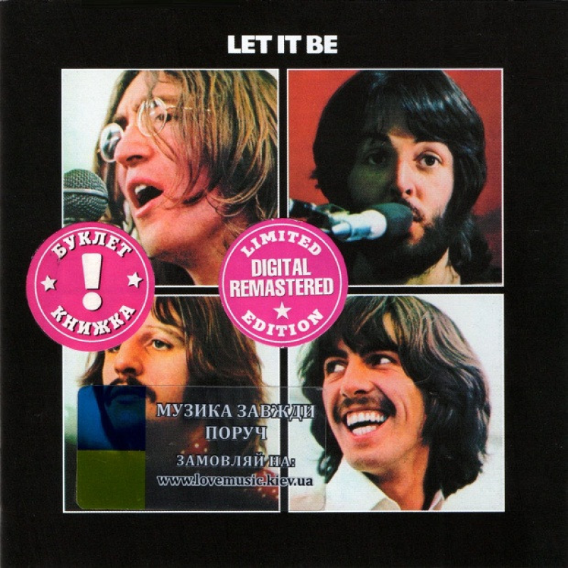 Музичний сд диск THE BEATLES Let it be (1970) (audio cd)