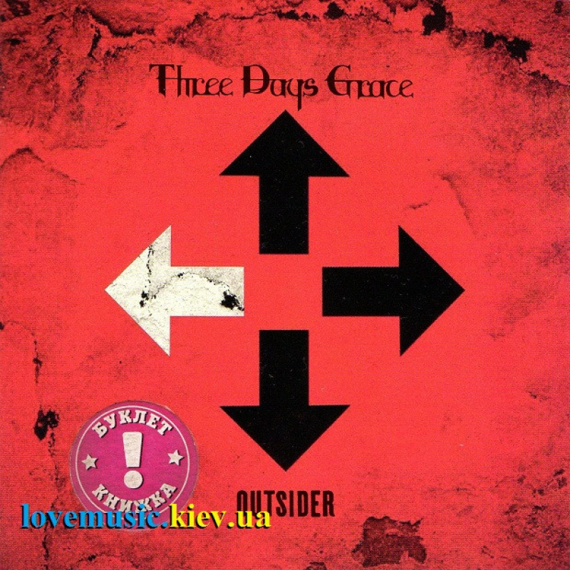 Музичний сд диск THREE DAYS GRACE Outsider (2018) (audio cd)