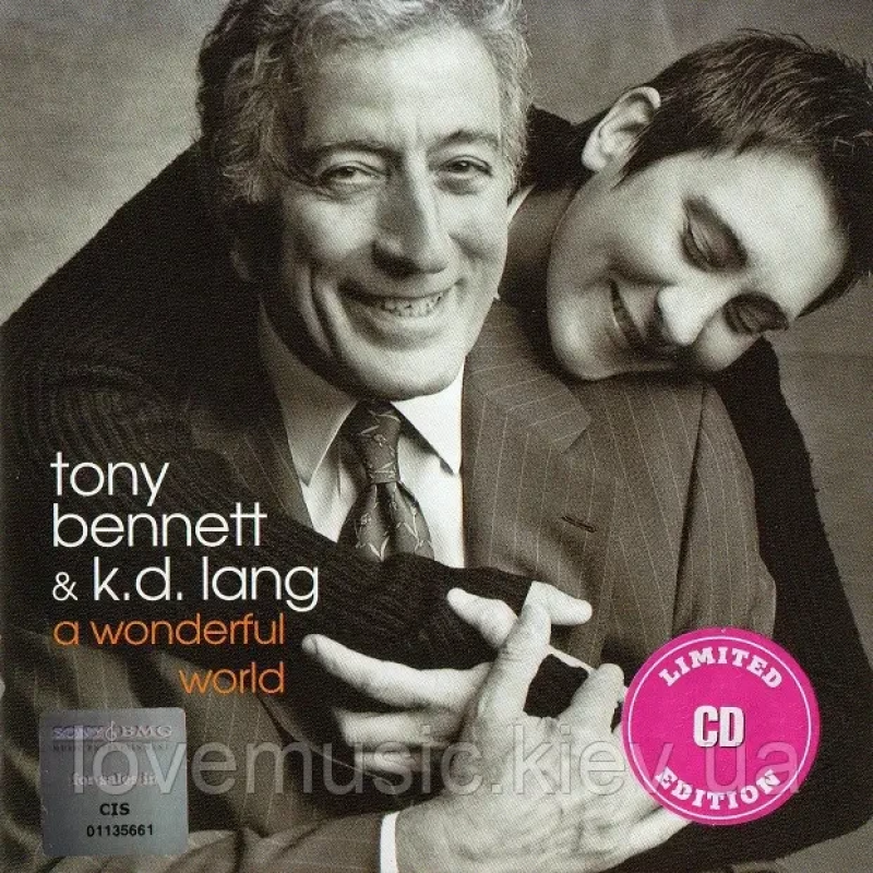 Музичний сд диск TONY BENNETT & K. D. LANG A wondeful world (2002) (audio cd)