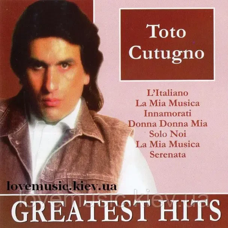 Музичний сд диск TOTO CUTUGNO Greatest Hits (2008) (audio cd)