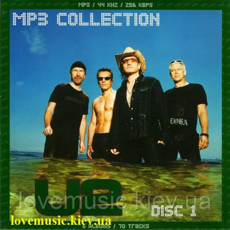 Музичний сд диск U2 MP3 Collection cd 1 (2008) mp3 сд