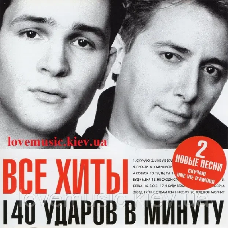 Музичний сд диск 140 УДАРОВ В МИНУТУ Все хиты (2004) (audio cd)