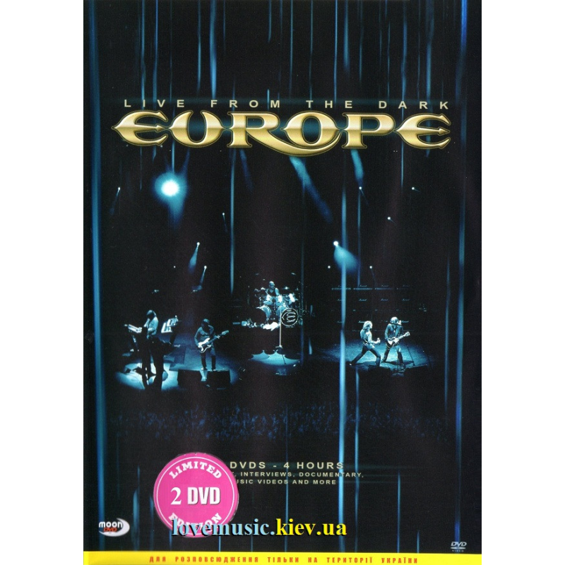 Відео диск EUROPE Live from the dark (2005) (dvd video)