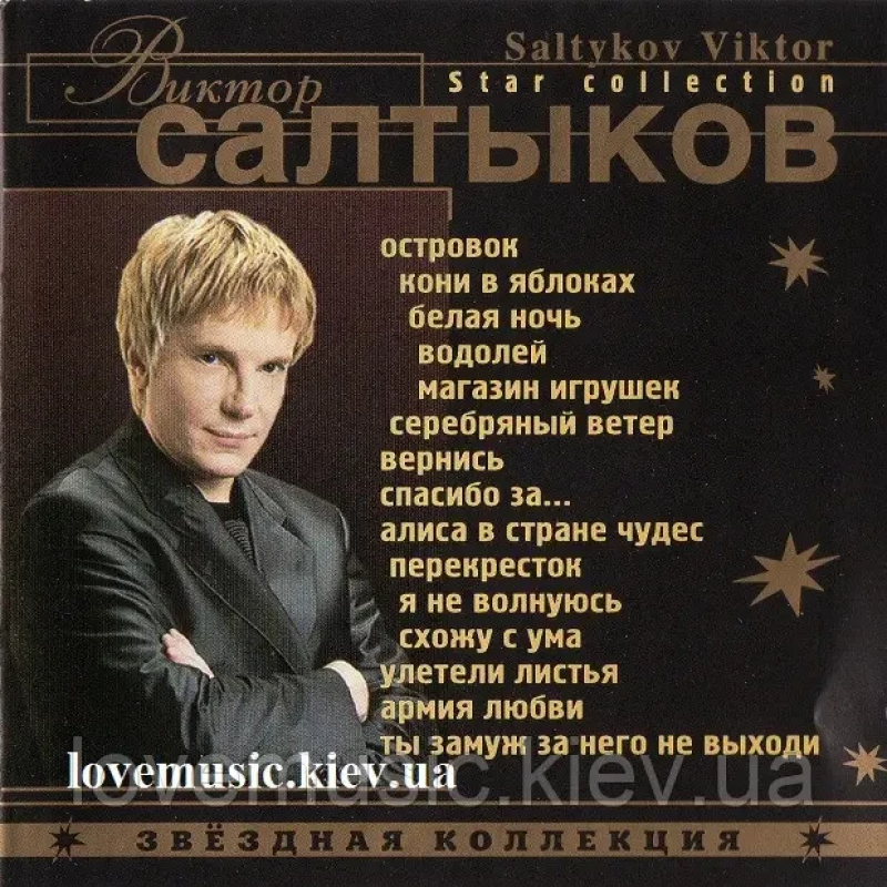 Музичний сд диск ВИКТОР САЛТЫКОВ Звёздная коллекция (2001) (audio cd)