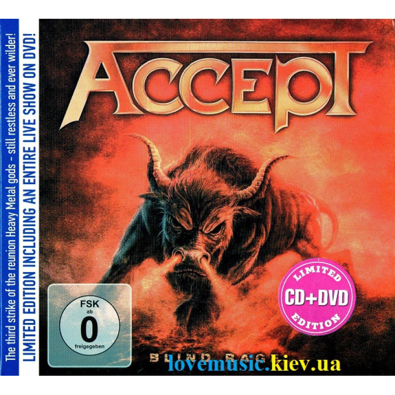 Музичний сд диск ACCEPT Blind rage (2014) (audio cd)