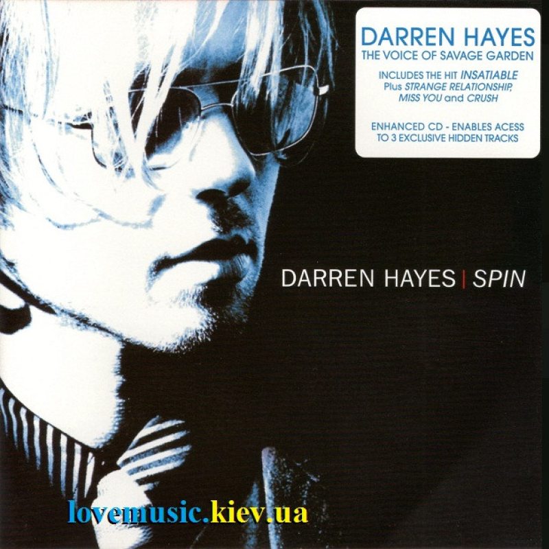 Музичний сд диск DARREN HAYES Spin (2002) (audio cd)