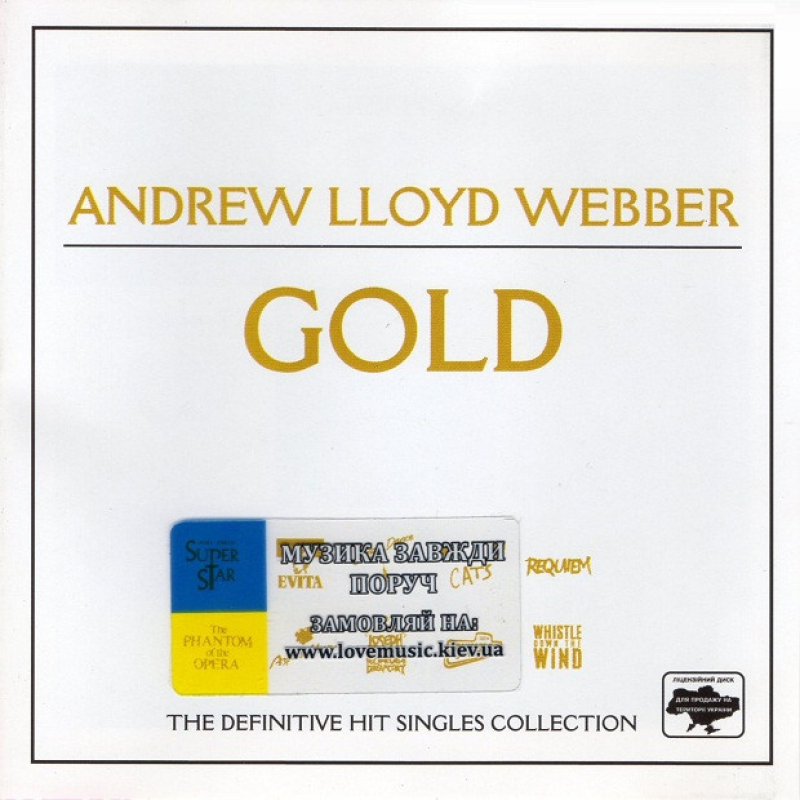 Музичний сд диск ANDREW LLOYD WEBBER Gold (2001) (audio cd)