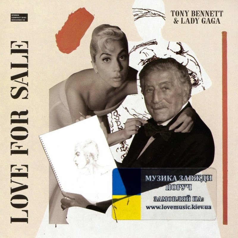 Музичний сд диск TONY BENNET & LADY GAGA Love for sale (2021) (audio cd)