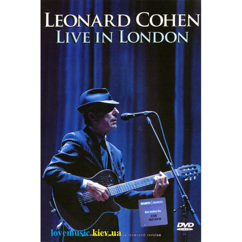 Відео диск LEONARD COHEN Live in London (2009) (dvd video)