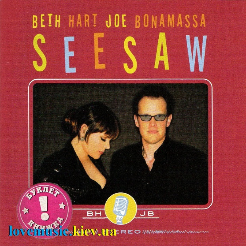 Музичний сд диск BETH HART & JOE BONAMASSA Seesaw (2013) (audio cd)