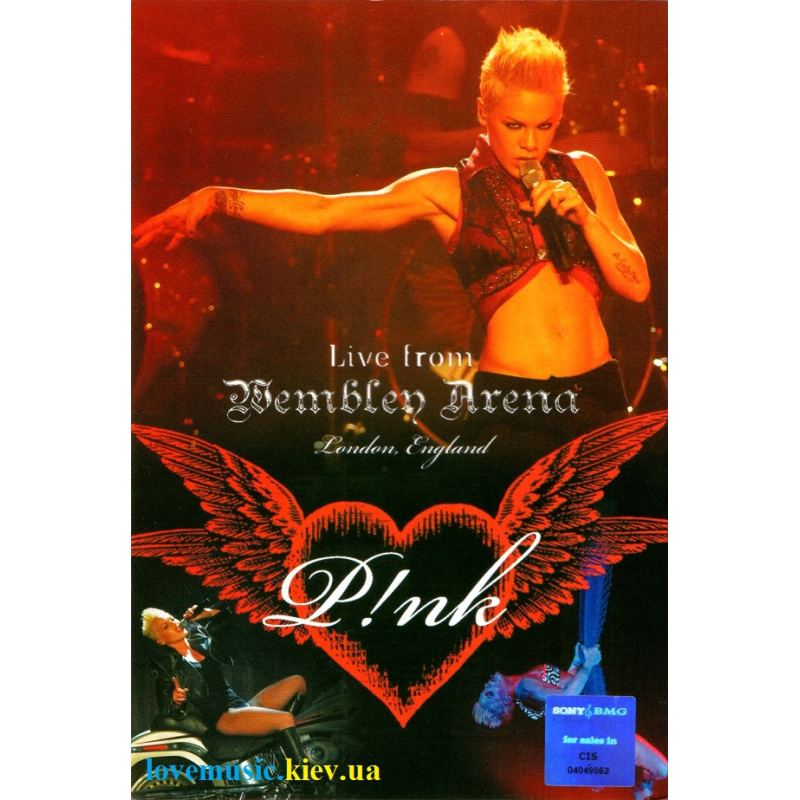 Відео диск PINK Live from Wembley arena (2007) (dvd video)