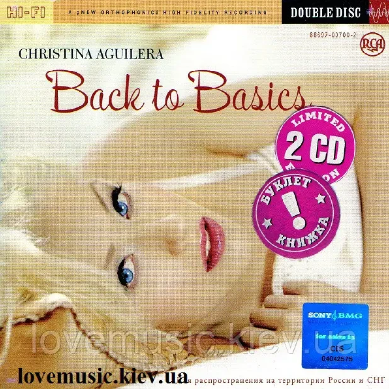 Музичний сд диск CHRISTINA AGUILERA Back to basics (2006) (audio cd)